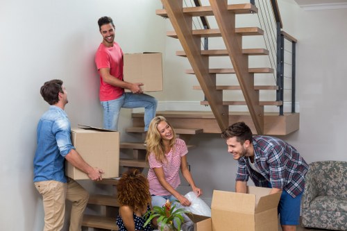 Moving house planning near Clapham Common with boxes and packing supplies