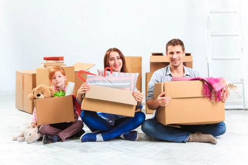 Packing and preparing items for removal truck hire in Claphamcommon