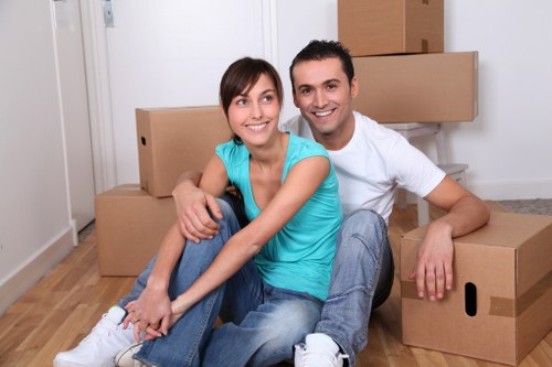 Professional man with van helping with small home move in Clapham Common