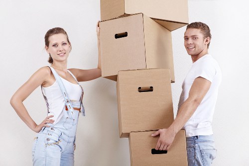 Professional resolution of a customer issue in a man and van service
