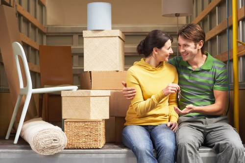 Professional movers handling access challenges in a Claphamcommon property